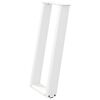 vidaXL Konsolentischbeine U-Form 2 Stk. Wei&szlig; 38x(72-73) cm Stahl