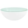 vidaXL Waschbecken Hartglas 30x12 cm Wei&szlig;