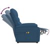vidaXL Massagesessel mit Aufstehhilfe Blau Stoff