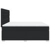 vidaXL Boxspringbett mit Matratze Schwarz 180x200 cm Kunstleder