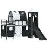 vidaXL Kinderloftbett Schwarz 99,5 x 190 cm Metall