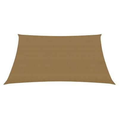 vidaXL Sonnensegel 160 g/m² Taupe 2,5x2,5 m HDPE