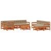 vidaXL Garten-Lounge-Set 10 stk. Wachsboden Kiefer