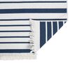 vidaXL Teppich Marineblau 100x200 cm Baumwolle