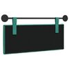 vidaXL H&auml;ngevorderseite Wandmontiert T&uuml;rkis 110 x 55 x 7 cm Samt