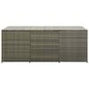 vidaXL Gartenbox Poly Rattan 180x90x70 cm Grau