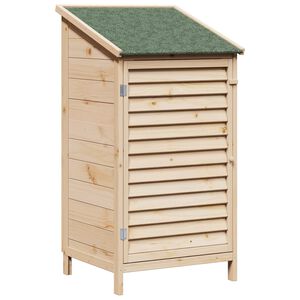 vidaXL Gartenschuppen Natur 59 x 56 x 113,5 cm Massivholz aus Fichte