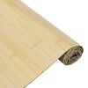 vidaXL Teppich Rechteckig Hell Natur 100x100 cm Bambus