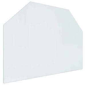 vidaXL Feuerstelle Glasplatte Transparent 80 x 60 cm Glas