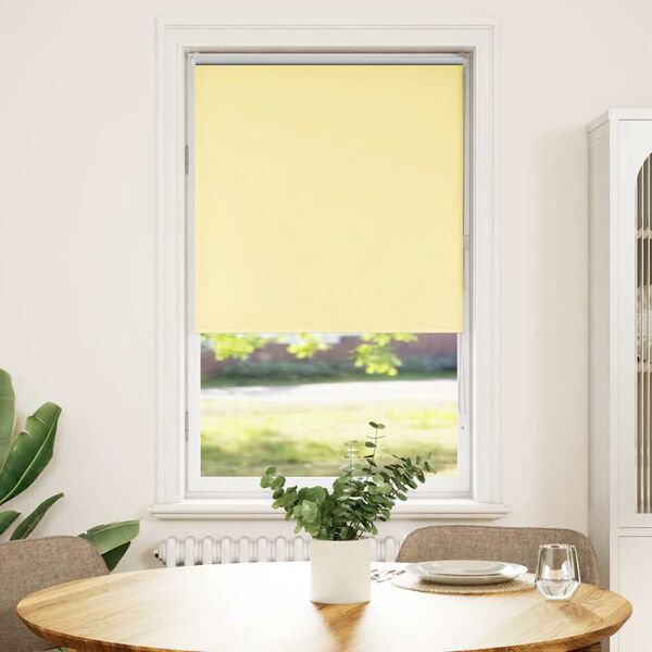 vidaXL Verdunkelungsrollo Gelb 85x175 cm Stoffbreite 80,7 cm Polyester
