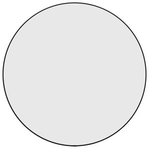 vidaXL Wandspiegel Schwarz &Oslash; 60 cm Rund