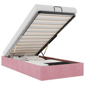 vidaXL Ottoman-Bett ohne Matratze Rosa 80x200 cm Samt