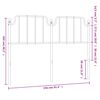 vidaXL Ersatz-Kopfteil Metall Schwarz 150 cm