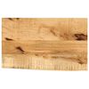 vidaXL Tischplatte 40x20x2,5 cm Baumkante Massivholz Raues Mangoholz