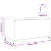 vidaXL M&ouml;belbezug Uni Schwarz 150 x 90 x 75 cm 600D