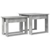 vidaXL Kaffeetisch Set 2 stk. Beton Grau 50 x 52 x 42 cm Holzwerkstoff