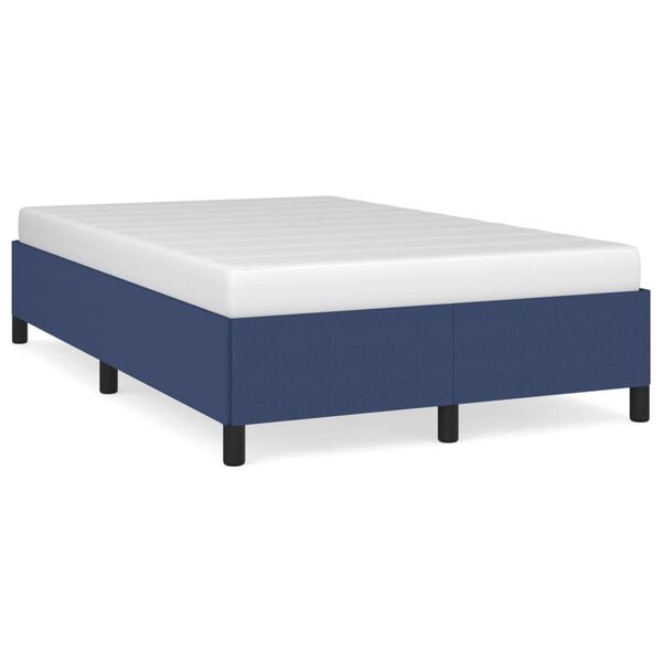 vidaXL Bettgestell ohne Matratze Blau 120x200 cm Stoff