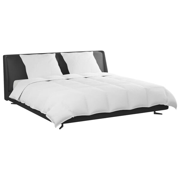 vidaXL Bettdecken Set mit Kissen 3 pcs Wei&szlig; Daunenfeder