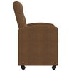 vidaXL Esszimmerst&uuml;hle mit Rollen 2 pcs Braun 58 x 67 x 97 cm