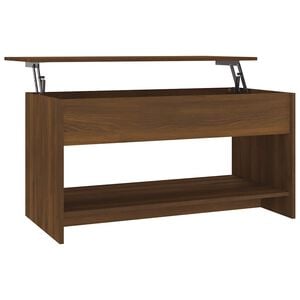 vidaXL Couchtisch Braun Eichen-Optik 102x50x52,5 cm Holzwerkstoff
