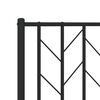 vidaXL Kopfteil Metall Schwarz 140 cm