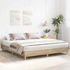 vidaXL Bettgestell ohne Matratze Sonoma-Eiche 200x200 cm Holzwerkstoff