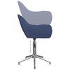 vidaXL Esszimmerst&uuml;hle 4 Stk. Drehbar Blau Stoff