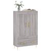 vidaXL Highboard Grau Sonoma 69,5x31x115 cm Holzwerkstoff