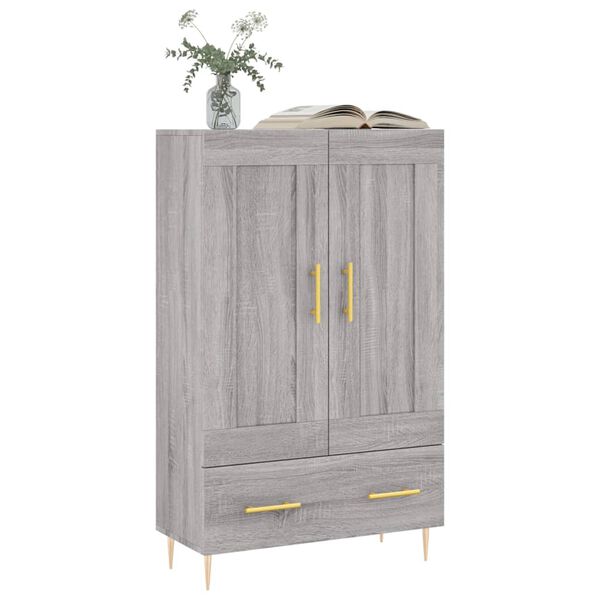 vidaXL Highboard Grau Sonoma 69,5x31x115 cm Holzwerkstoff