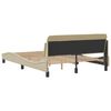 vidaXL Bettgestell "Dover" Creme 120x200 cm Stoff