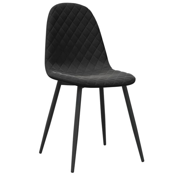 vidaXL Esszimmerst&uuml;hle 6 Stk. Schwarz Samt