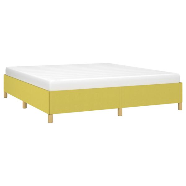 vidaXL Bettgestell ohne Matratze Gr&uuml;n 180x200 cm Stoff