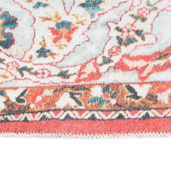 vidaXL Teppich Bedruckt Waschbar Faltbar Bunt 200x300 cm Polyester