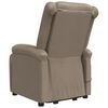 vidaXL Massagesessel mit Aufstehhilfe Cappuccino-Braun Kunstleder