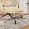 vidaXL Fu&szlig;hocker Creme 60x60x35 cm Stoff