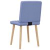 vidaXL Esszimmerst&uuml;hle 2 Stk. Jeansblau Stoff