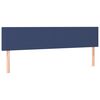 vidaXL LED Kopfteil Blau 200x5x78/88 cm Stoff