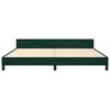 vidaXL Bettgestell ohne Matratze Dunkelgr&uuml;n 200x200 cm Samt