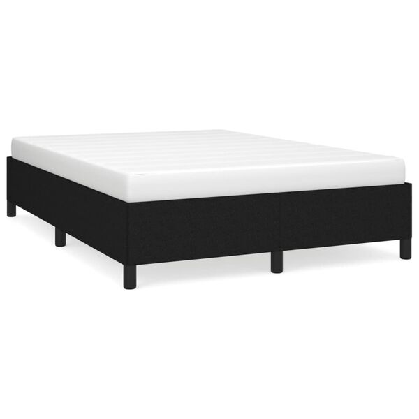 vidaXL Bettgestell ohne Matratze Schwarz 140x200 cm Stoff