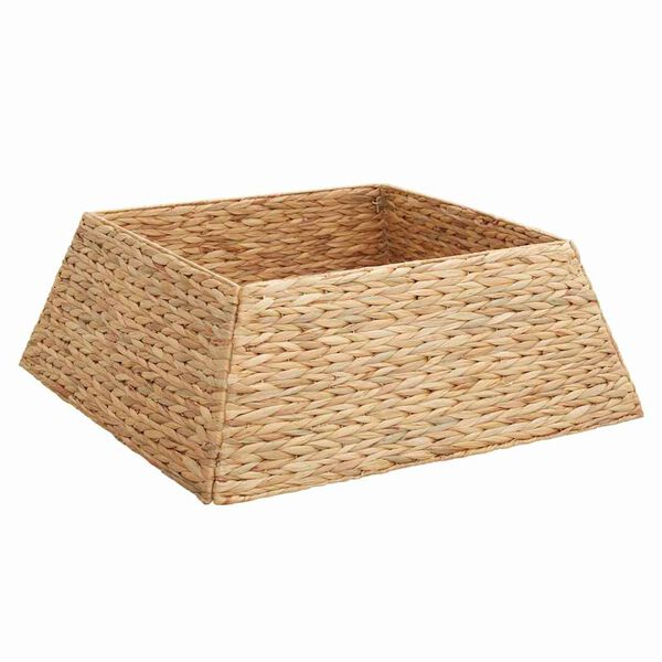 vidaXL Weihnachtsbaumkragen Braun 70 x 70 x 28 cm Wasserhyazinthe