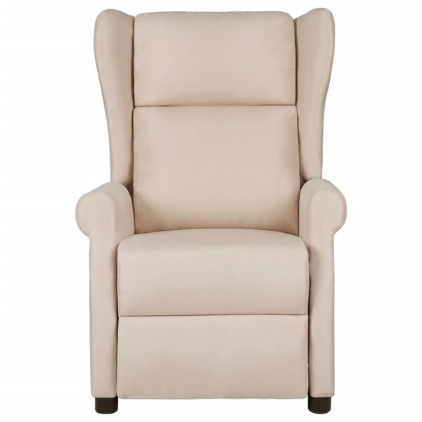 vidaXL Massagesessel Creme Stoff