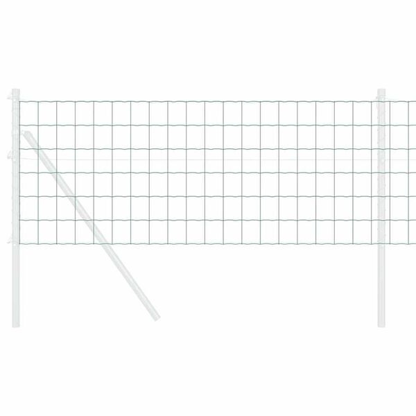 vidaXL Eurozaun Gr&uuml;n 0,4 x 10 m PVC-beschichtetes Eisen