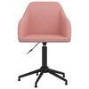 vidaXL Esszimmerst&uuml;hle 4 Stk. Drehbar Rosa Samt