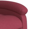 vidaXL Massagesessel Weinrot Stoff