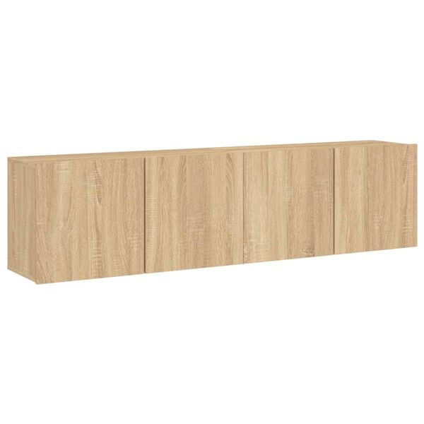 vidaXL TV-Wandschr&auml;nke 2 Stk. Sonoma-Eiche 80x30x41 cm
