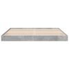 vidaXL Bettgestell Betongrau 200x200 cm Holzwerkstoff