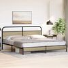 vidaXL Metallbett ohne Matratze Sonoma-Eiche 183x213 cm