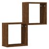 vidaXL W&uuml;rfelregale 2 Stk. Braune 30x15x30 cm