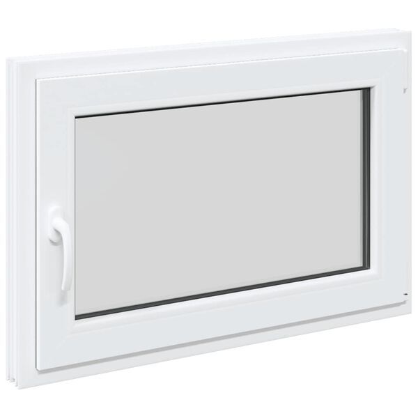vidaXL Kellerfenster "RISOR" 90x70 cm Drehkipp DIN Rechts Wei&szlig;
