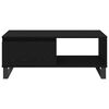 vidaXL Couchtisch Schwarz Eichen-Optik 90 x 50 x 36,5 cm Holzwerkstoff